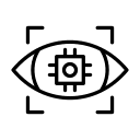 Computer vision technology icon