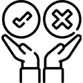 Data-driven decision making icon