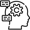 Natural language processing NLP icon