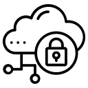 Secure data encryption icon