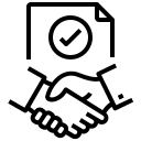 Client agreement contract icon